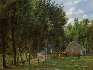 カミーユ・ピサロ Painting - 森の中の家 1872年 カミーユ・ピサロ